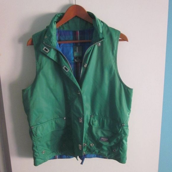 Ralph Lauren Womens Size M Marine Sailing Team Green Sleeveless Jacket w/  Hood - Picture 2 of 12